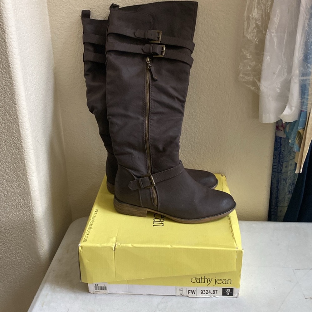 Cathy Jean over the knee-high boots. Size 9.